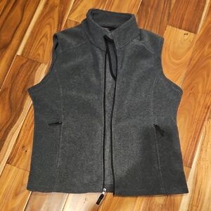 Women's Gray Fleece Vest